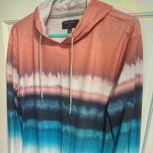 Brandy Melville Multicolor Striped Hoodie